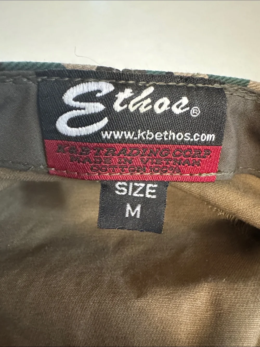 KBETHOS Camo Patchwork Cap in Green/Tan/Black